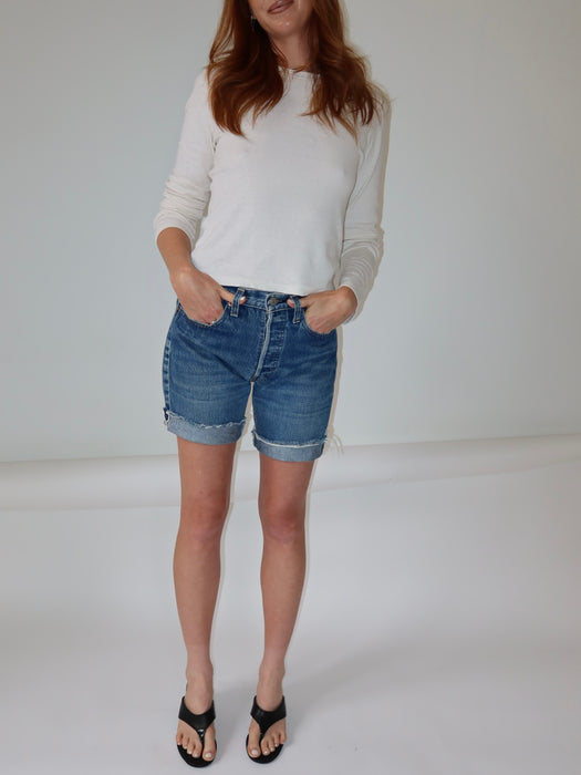 VINTAGE LEVI'S 501 SELVEDGE CUT OFFS 28"