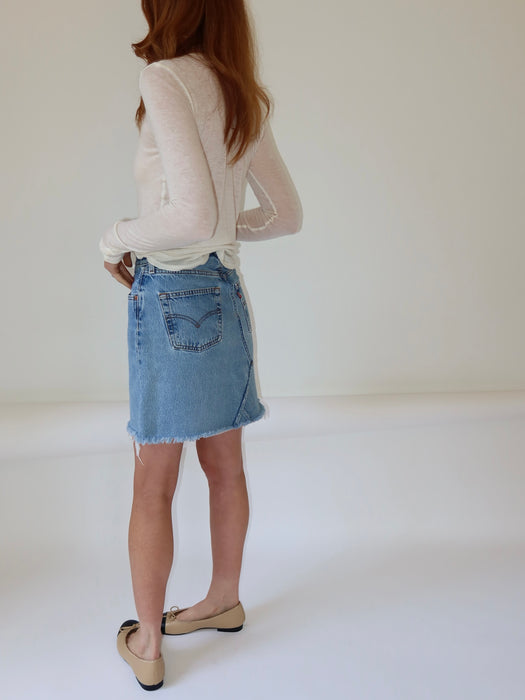 VINTAGE LEVI'S 501 SKIRT 27"