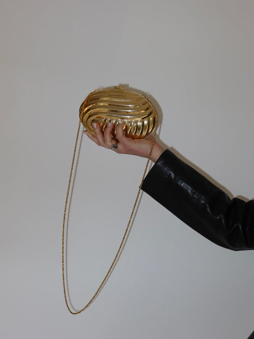 GOLD MINAUDIERE CLUTCH