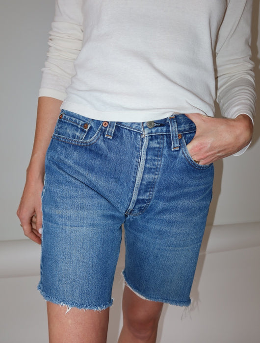 VINTAGE LEVI'S 501 SELVEDGE CUT OFFS 28"