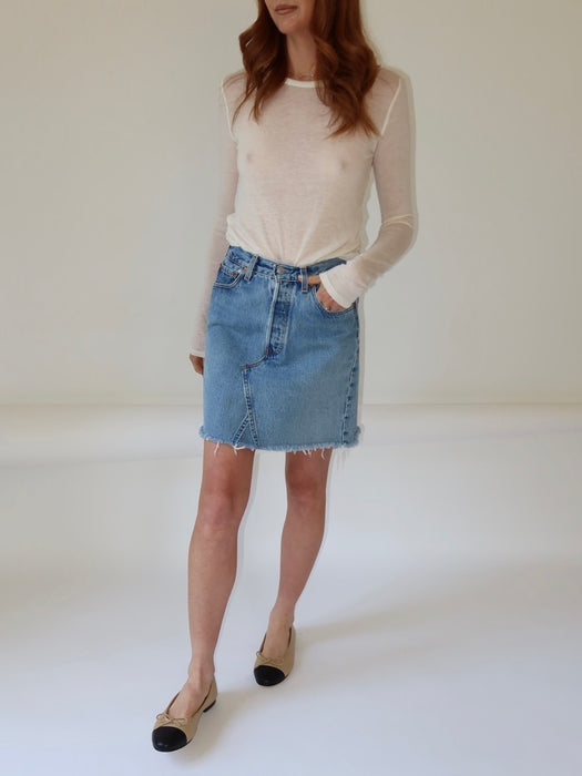 VINTAGE LEVI'S 501 SKIRT 27"