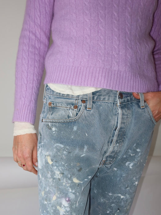 VOILETTE, CASHMERE PULLOVER BY RALPH LAUREN