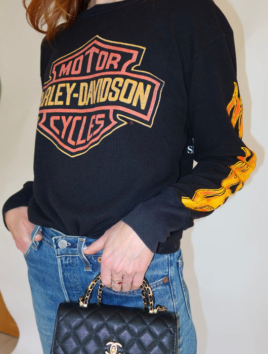 HARLEY DAVIDSON PALM SPRINGS WAFFLE SHIRT