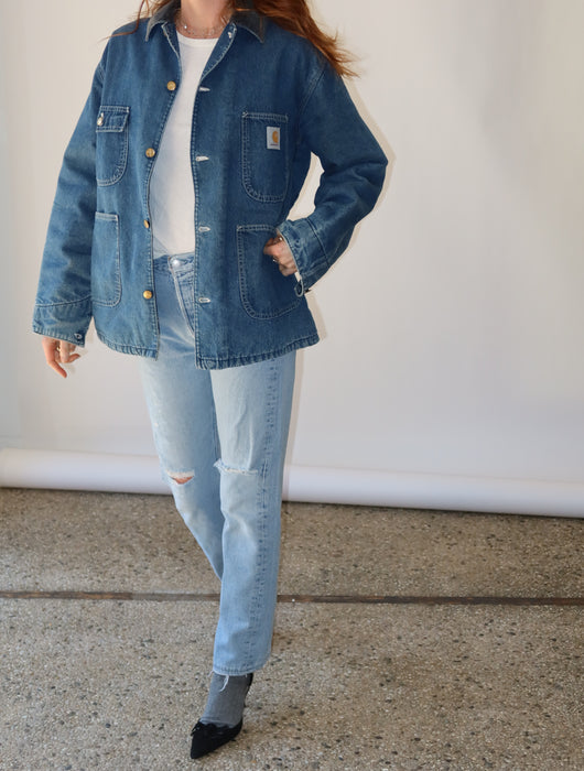 CARHARTT DENIM CHORE JACKET