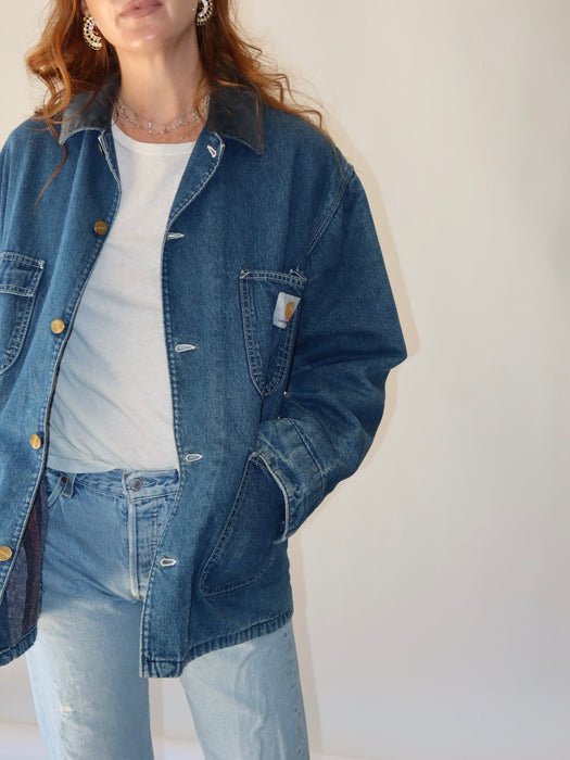 CARHARTT DENIM CHORE JACKET