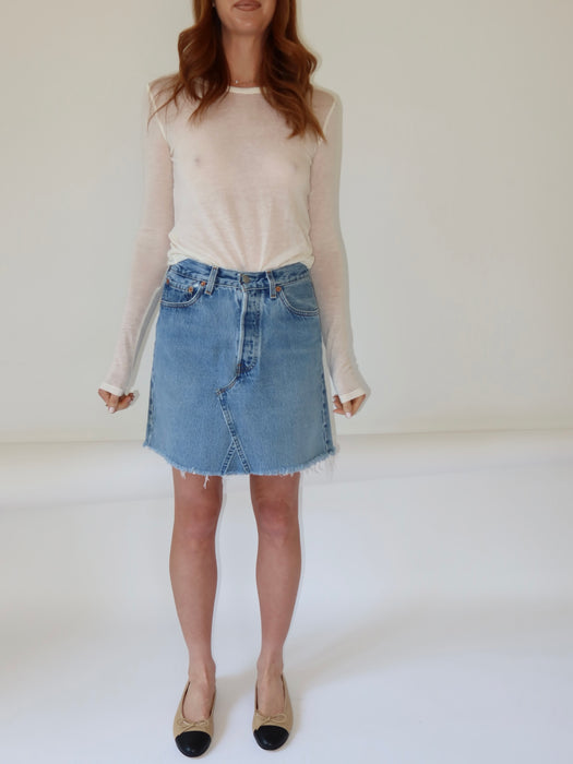 VINTAGE LEVI'S 501 SKIRT 27"