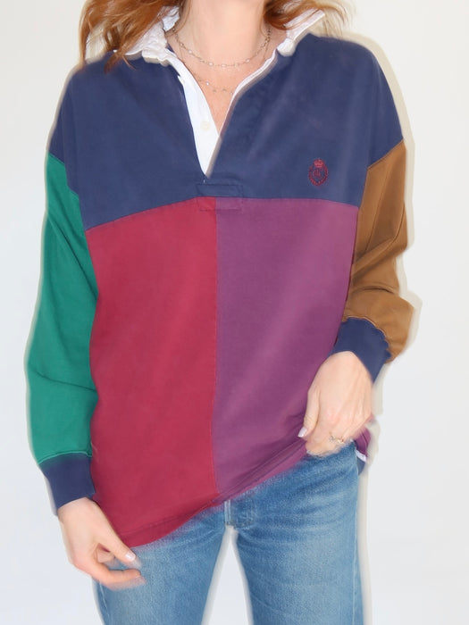 CHAPS RALPH LAUREN LONG SLEEVE POLO