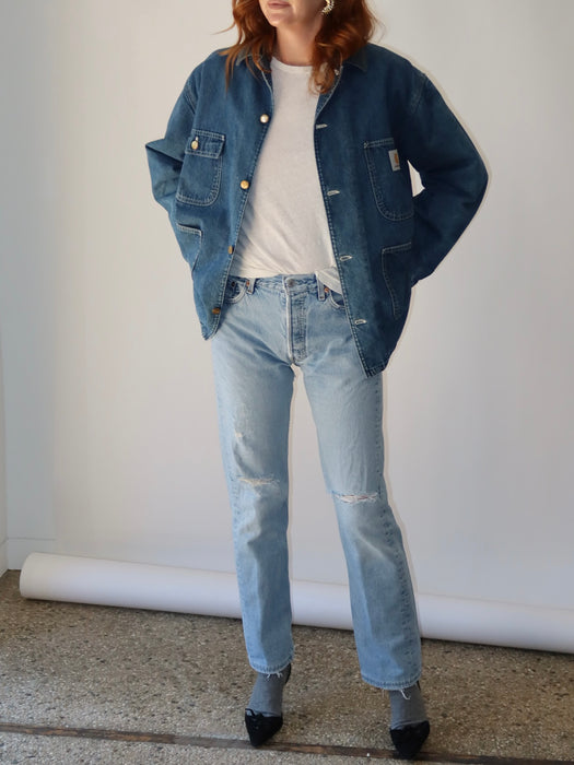 CARHARTT DENIM CHORE JACKET