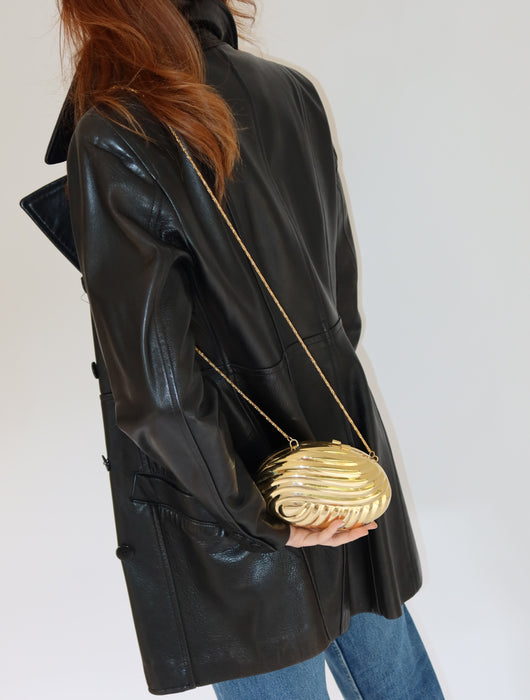 GOLD MINAUDIERE CLUTCH
