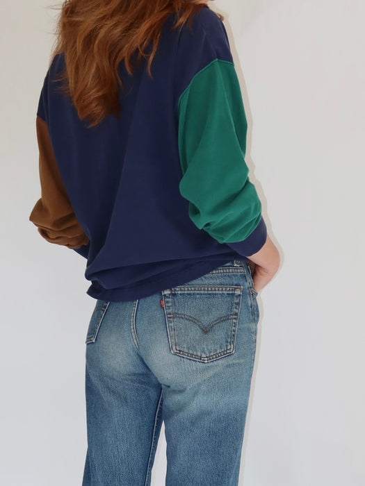 CHAPS RALPH LAUREN LONG SLEEVE POLO