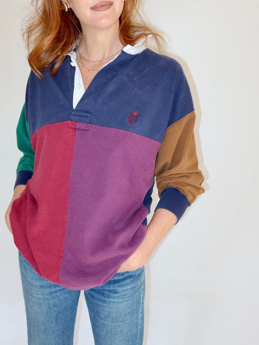 CHAPS RALPH LAUREN LONG SLEEVE POLO