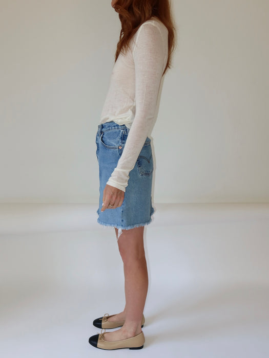 VINTAGE LEVI'S 501 SKIRT 27"