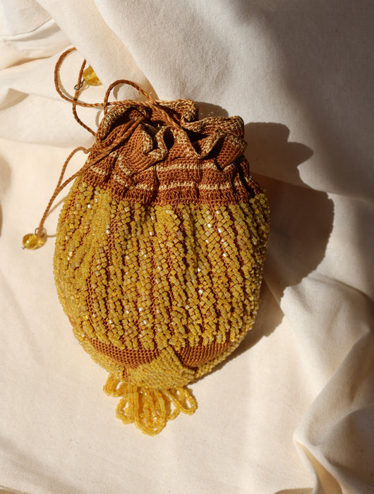 CELESTIAL SEED BEAD BAG