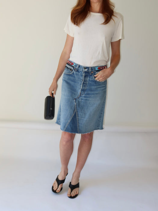 VINTAGE LEVI'S 501 SKIRT 29"