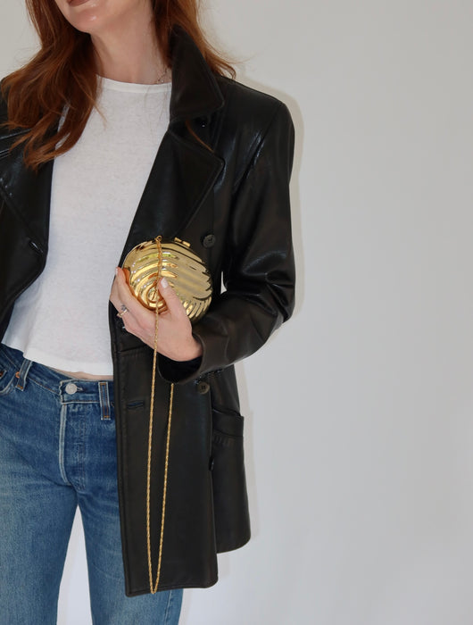 GOLD MINAUDIERE CLUTCH