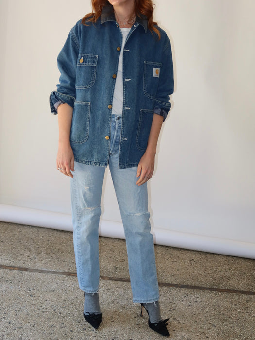 CARHARTT DENIM CHORE JACKET