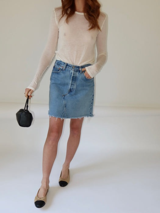 VINTAGE LEVI'S 501 SKIRT 27"