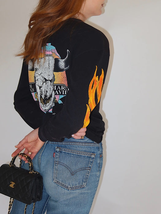 HARLEY DAVIDSON PALM SPRINGS WAFFLE SHIRT