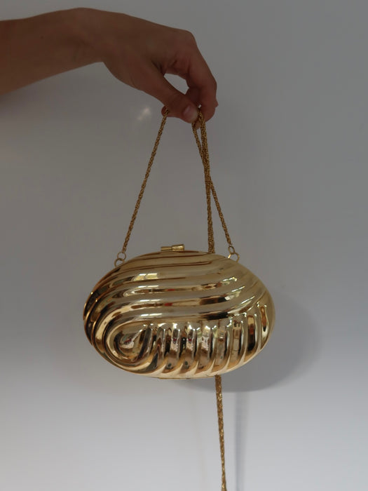GOLD MINAUDIERE CLUTCH