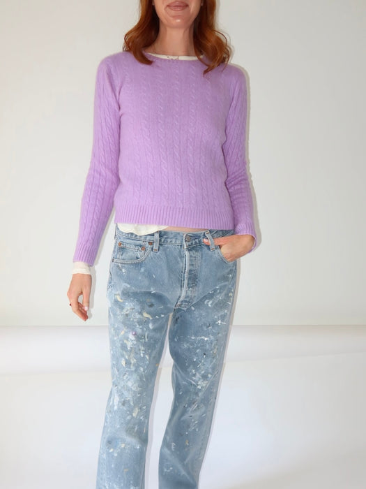 VOILETTE, CASHMERE PULLOVER BY RALPH LAUREN
